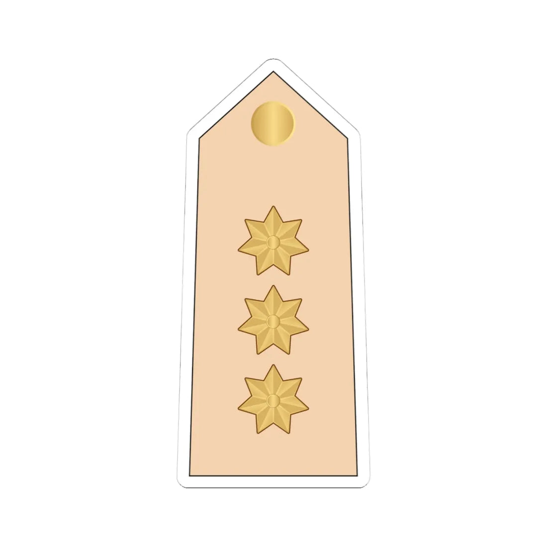 07.RBLF CPT (Bahrain) (Military Rank) STICKER Vinyl Kiss-Cut Decal 4 Inch White - The Sticker Space