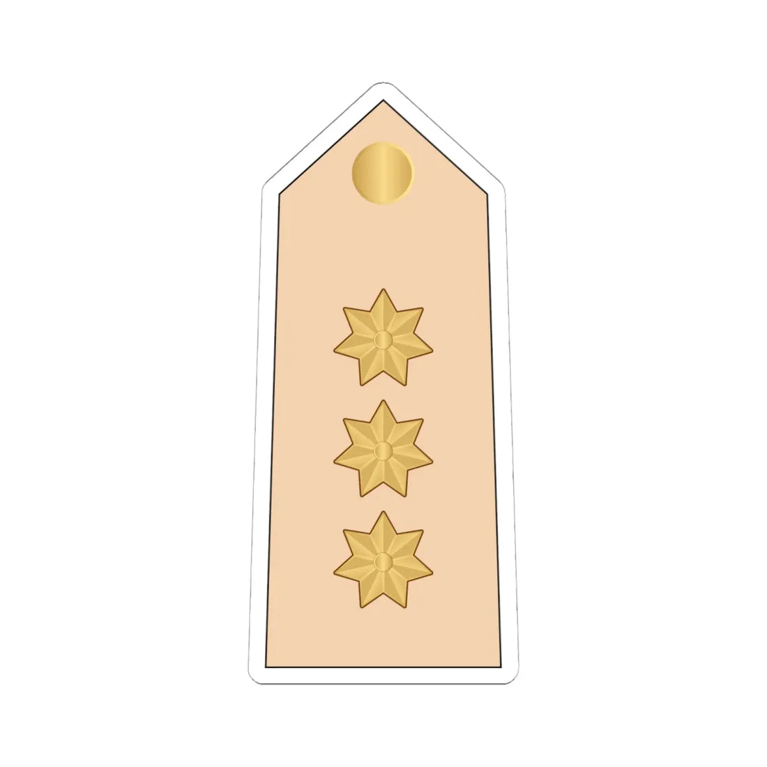 07.RBLF CPT (Bahrain) (Military Rank) STICKER Vinyl Kiss-Cut Decal 6 Inch White - The Sticker Space