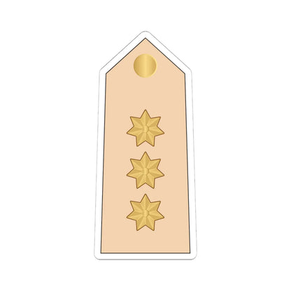 07.RBLF CPT (Bahrain) (Military Rank) STICKER Vinyl Kiss-Cut Decal 6 Inch White - The Sticker Space