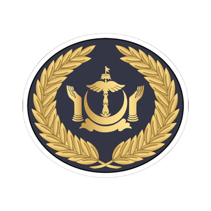 07.RBrAF WO1 (Brunei) (Military Rank) STICKER Vinyl Kiss-Cut Decal 4 Inch White - The Sticker Space