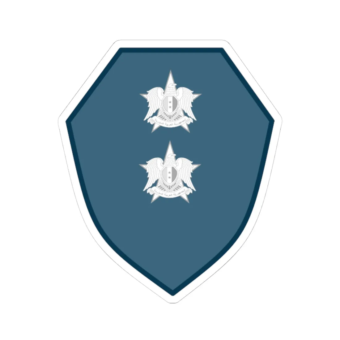 07.Syrian Air Force WO2 (Syria) (Military Rank) STICKER Vinyl Kiss-Cut Decal 4 Inch White - The Sticker Space