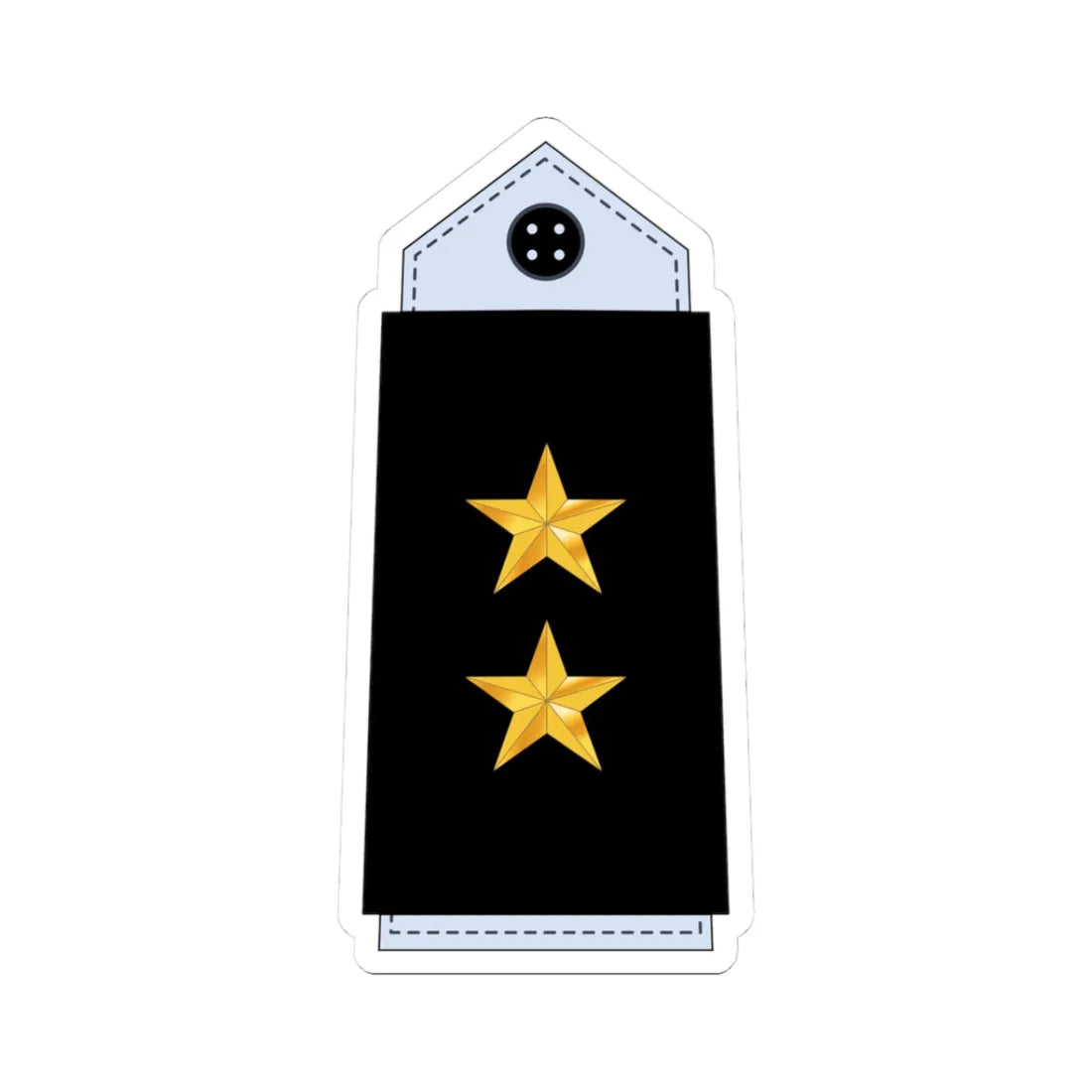 07.YN LTJG (Yemen) (Military Rank) STICKER Vinyl Kiss-Cut Decal 3 Inch White - The Sticker Space