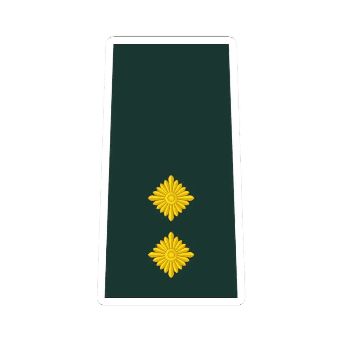 08 Ghana Army 1LT (Ghana) (Military Rank) STICKER Vinyl Kiss-Cut Decal 2 Inch White - The Sticker Space