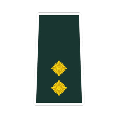 08 Ghana Army 1LT (Ghana) (Military Rank) STICKER Vinyl Kiss-Cut Decal 2 Inch White - The Sticker Space