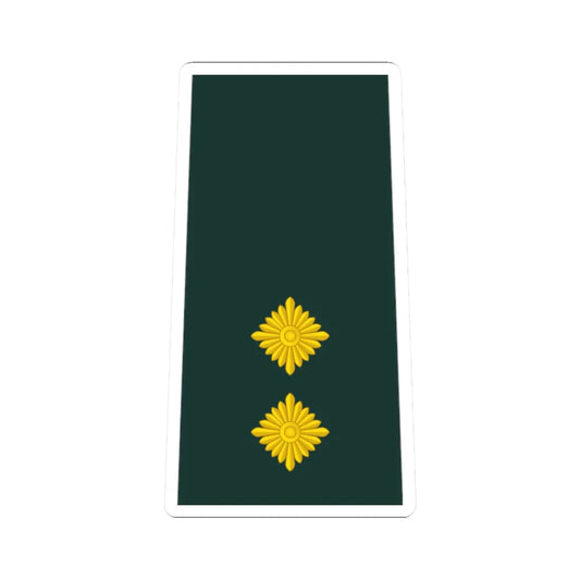 08 Ghana Army 1LT (Ghana) (Military Rank) STICKER Vinyl Kiss-Cut Decal 2 Inch White - The Sticker Space