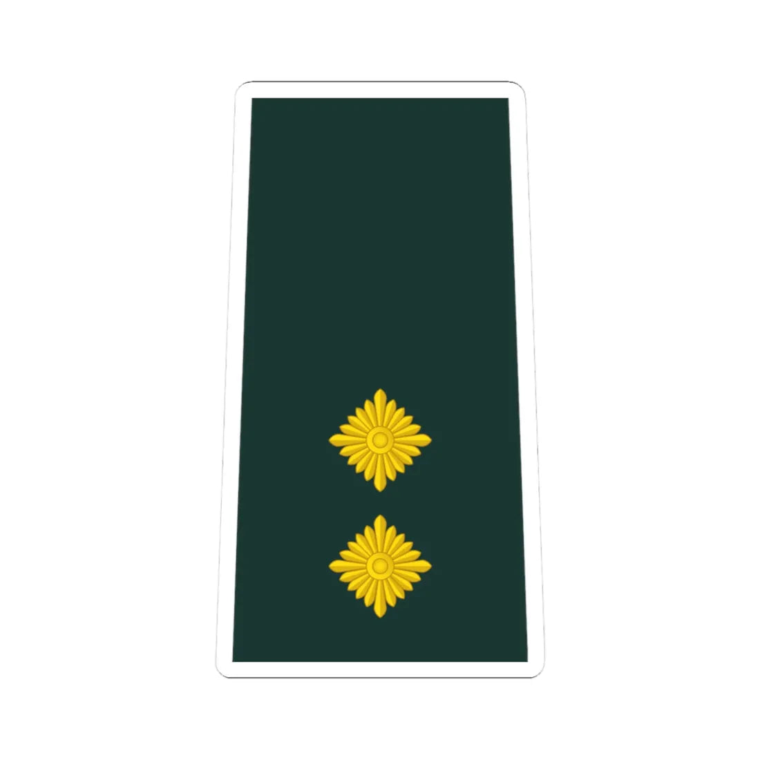 08 Ghana Army 1LT (Ghana) (Military Rank) STICKER Vinyl Kiss-Cut Decal 3 Inch White - The Sticker Space