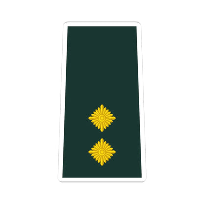 08 Ghana Army 1LT (Ghana) (Military Rank) STICKER Vinyl Kiss-Cut Decal 4 Inch White - The Sticker Space