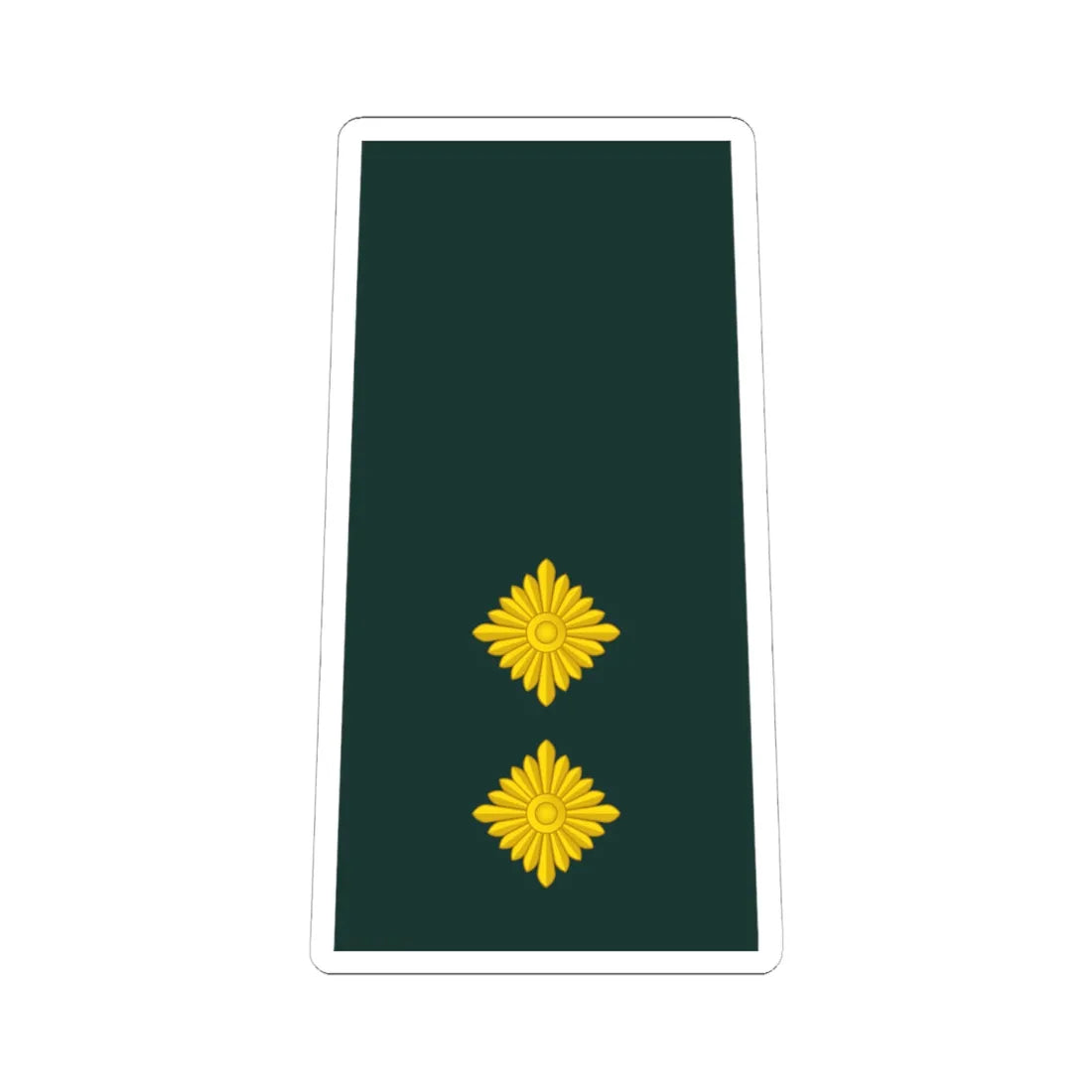 08 Ghana Army 1LT (Ghana) (Military Rank) STICKER Vinyl Kiss-Cut Decal 6 Inch White - The Sticker Space