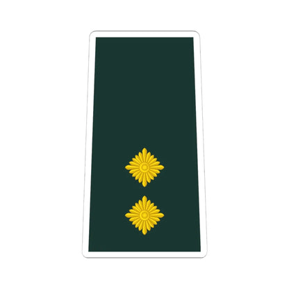 08 Ghana Army 1LT (Ghana) (Military Rank) STICKER Vinyl Kiss-Cut Decal 6 Inch White - The Sticker Space