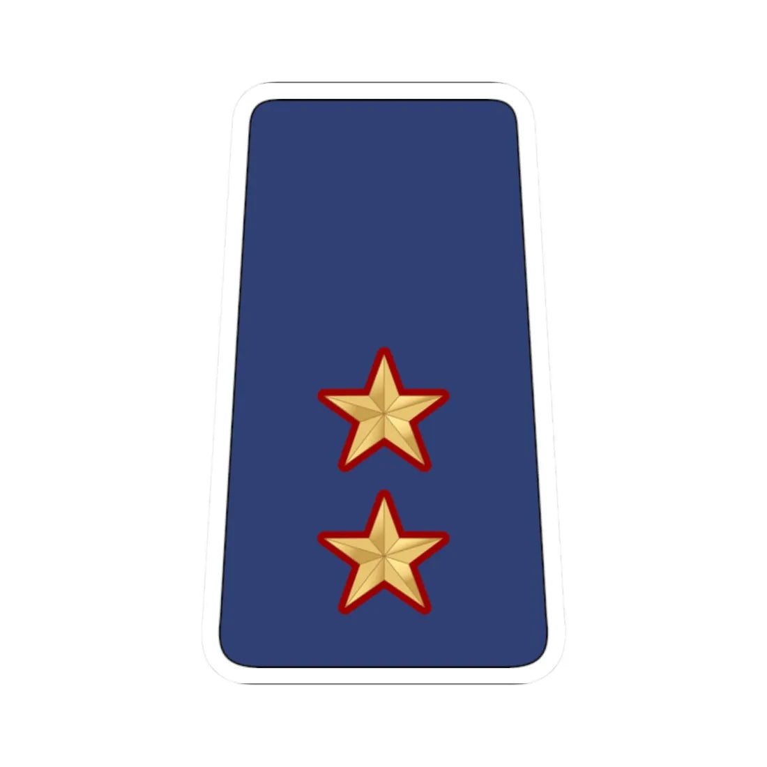 08. KAF 1LT (Kuwait) (Military Rank) STICKER Vinyl Kiss-Cut Decal 2 Inch White - The Sticker Space