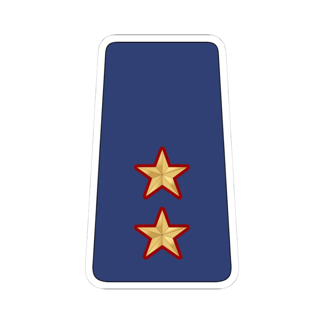08. KAF 1LT (Kuwait) (Military Rank) STICKER Vinyl Kiss-Cut Decal 4 Inch White - The Sticker Space