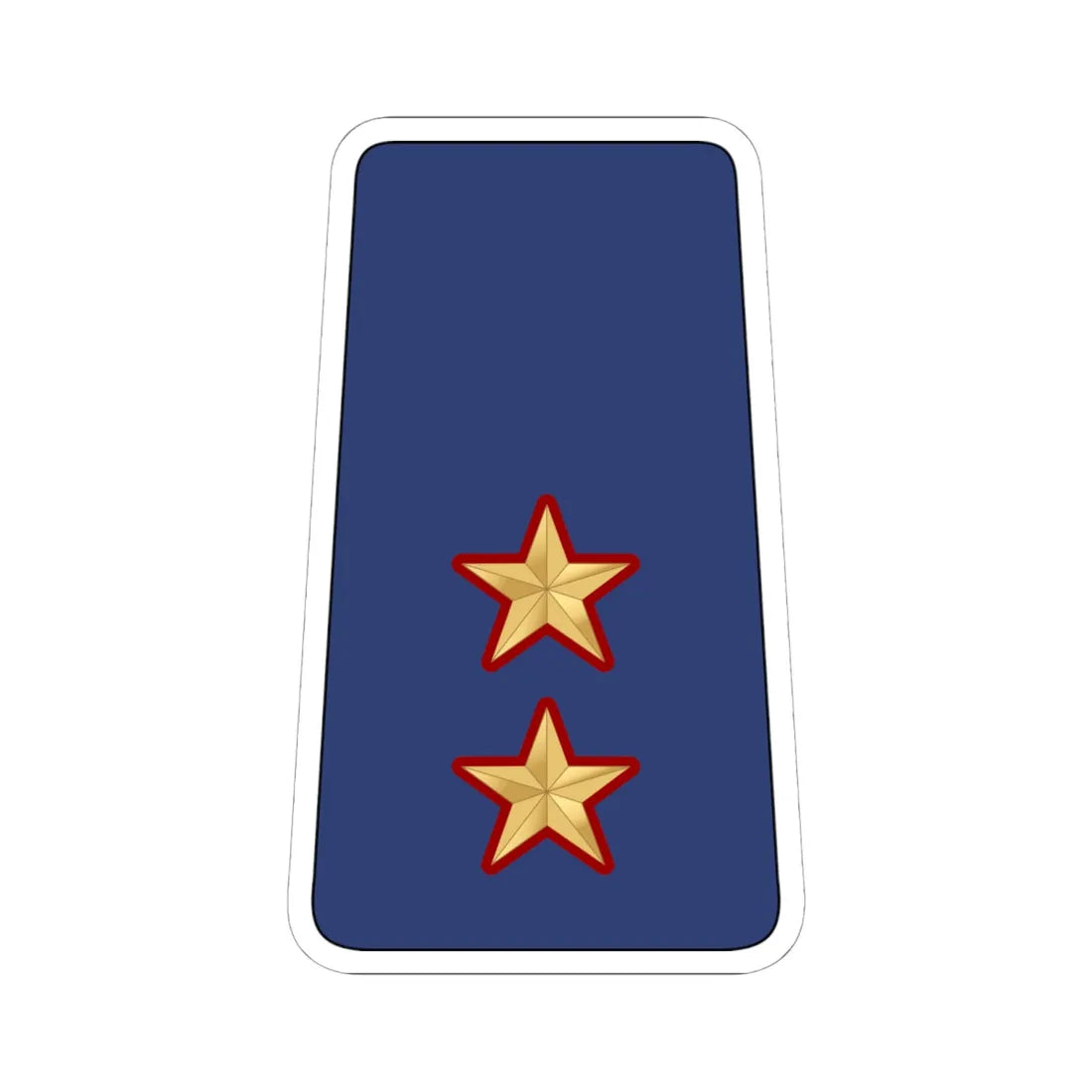 08. KAF 1LT (Kuwait) (Military Rank) STICKER Vinyl Kiss-Cut Decal 6 Inch White - The Sticker Space