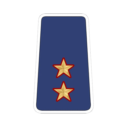 08. KAF 1LT (Kuwait) (Military Rank) STICKER Vinyl Kiss-Cut Decal 6 Inch White - The Sticker Space