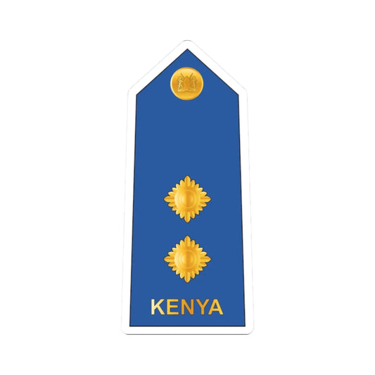 08. Kenyan Air Force LT (Kenya) (Military Rank) STICKER Vinyl Kiss-Cut Decal 2 Inch White - The Sticker Space