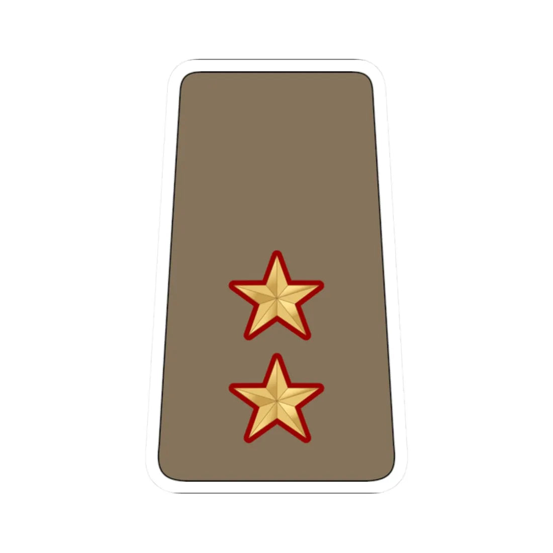 08. KLF 1LT (Kuwait) (Military Rank) STICKER Vinyl Kiss-Cut Decal 2 Inch White - The Sticker Space
