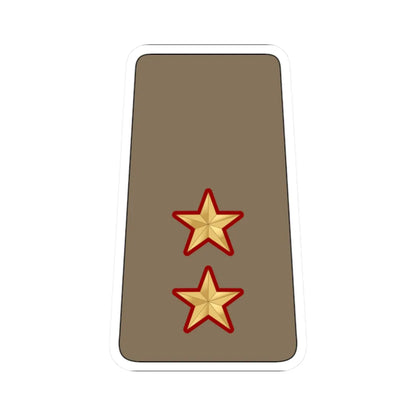 08. KLF 1LT (Kuwait) (Military Rank) STICKER Vinyl Kiss-Cut Decal 2 Inch White - The Sticker Space