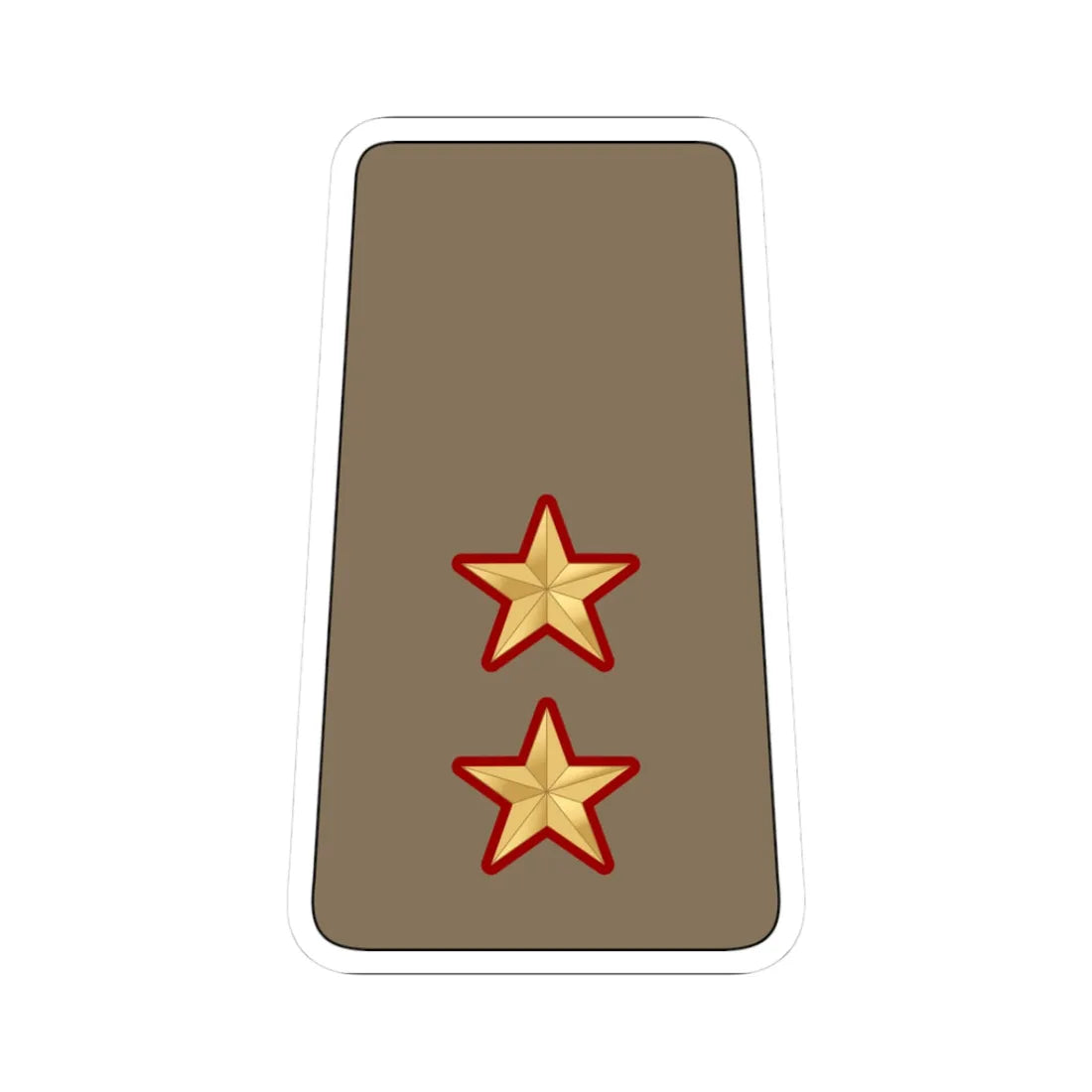 08. KLF 1LT (Kuwait) (Military Rank) STICKER Vinyl Kiss-Cut Decal 3 Inch White - The Sticker Space
