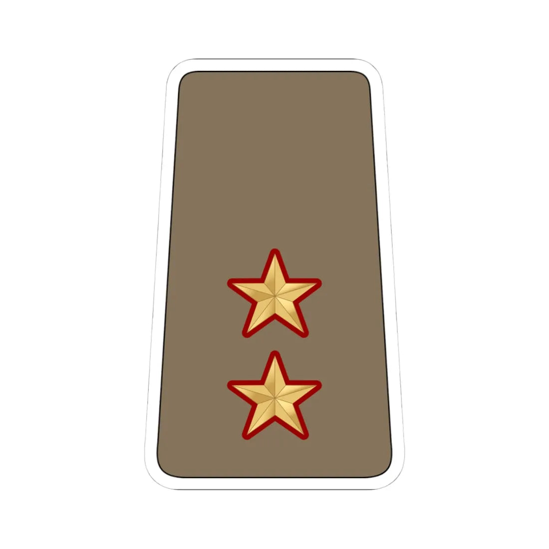 08. KLF 1LT (Kuwait) (Military Rank) STICKER Vinyl Kiss-Cut Decal 4 Inch White - The Sticker Space