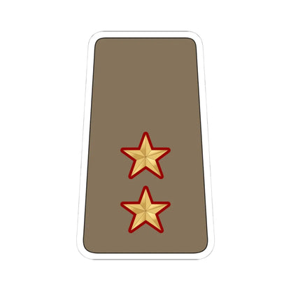 08. KLF 1LT (Kuwait) (Military Rank) STICKER Vinyl Kiss-Cut Decal 4 Inch White - The Sticker Space