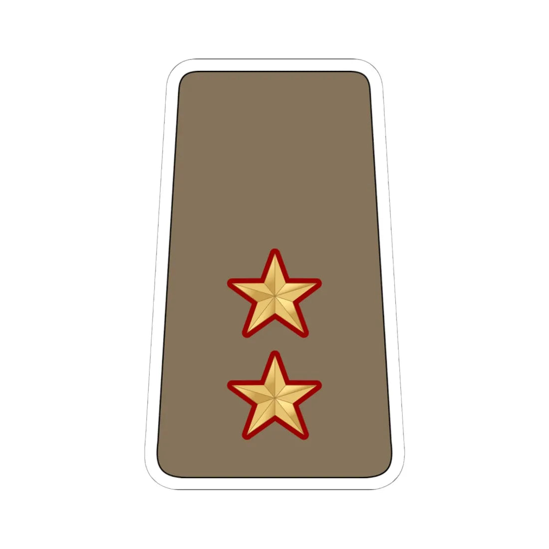 08. KLF 1LT (Kuwait) (Military Rank) STICKER Vinyl Kiss-Cut Decal 6 Inch White - The Sticker Space