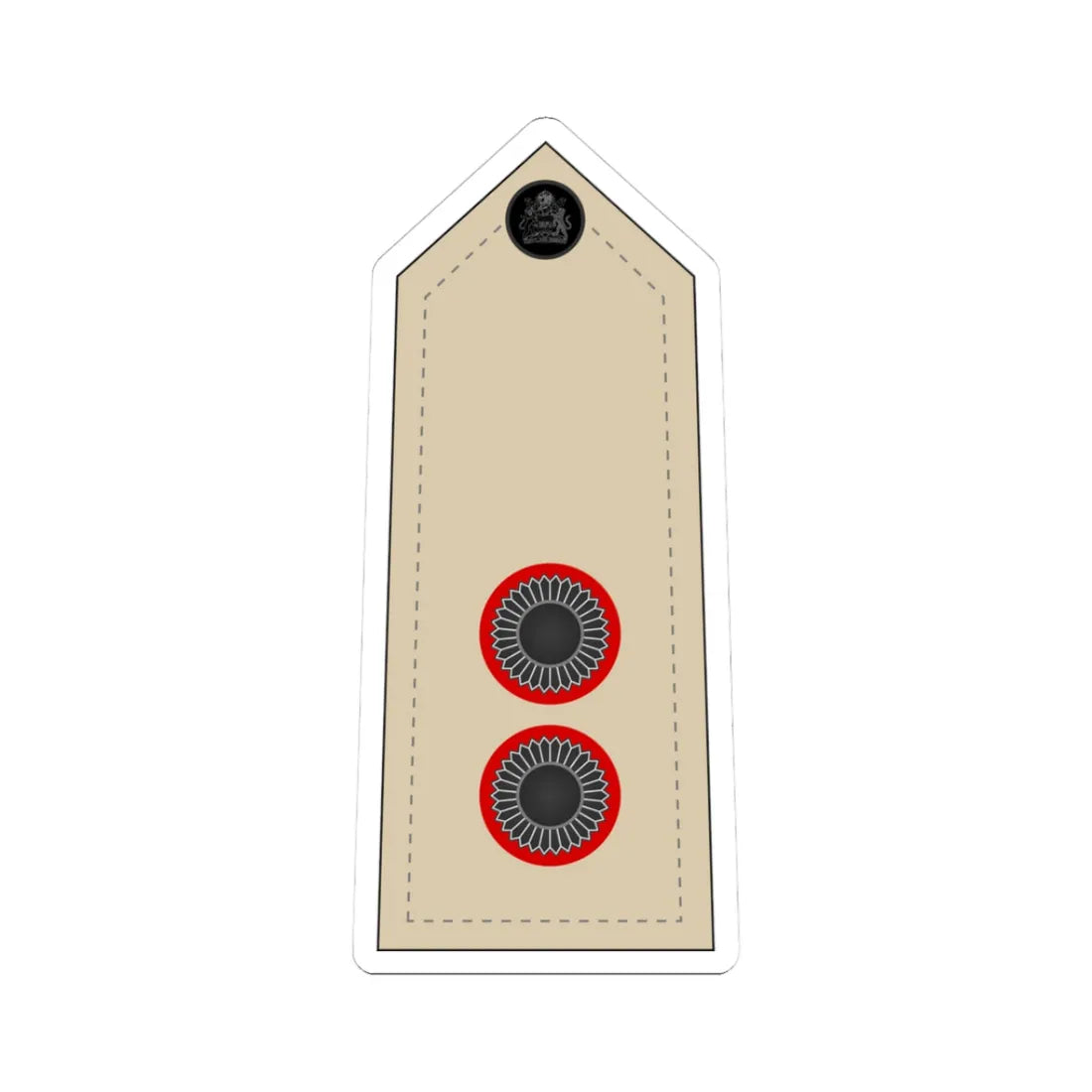08. Malawi Army   LT (Malawi) (Military Rank) STICKER Vinyl Kiss-Cut Decal 3 Inch White - The Sticker Space