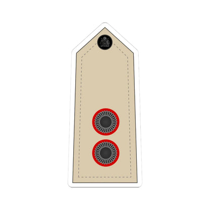 08. Malawi Army   LT (Malawi) (Military Rank) STICKER Vinyl Kiss-Cut Decal 3 Inch White - The Sticker Space