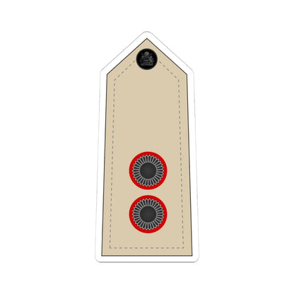 08. Malawi Army   LT (Malawi) (Military Rank) STICKER Vinyl Kiss-Cut Decal 4 Inch White - The Sticker Space