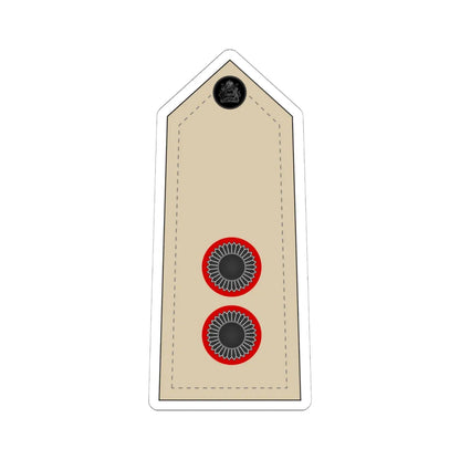 08. Malawi Army   LT (Malawi) (Military Rank) STICKER Vinyl Kiss-Cut Decal 6 Inch White - The Sticker Space