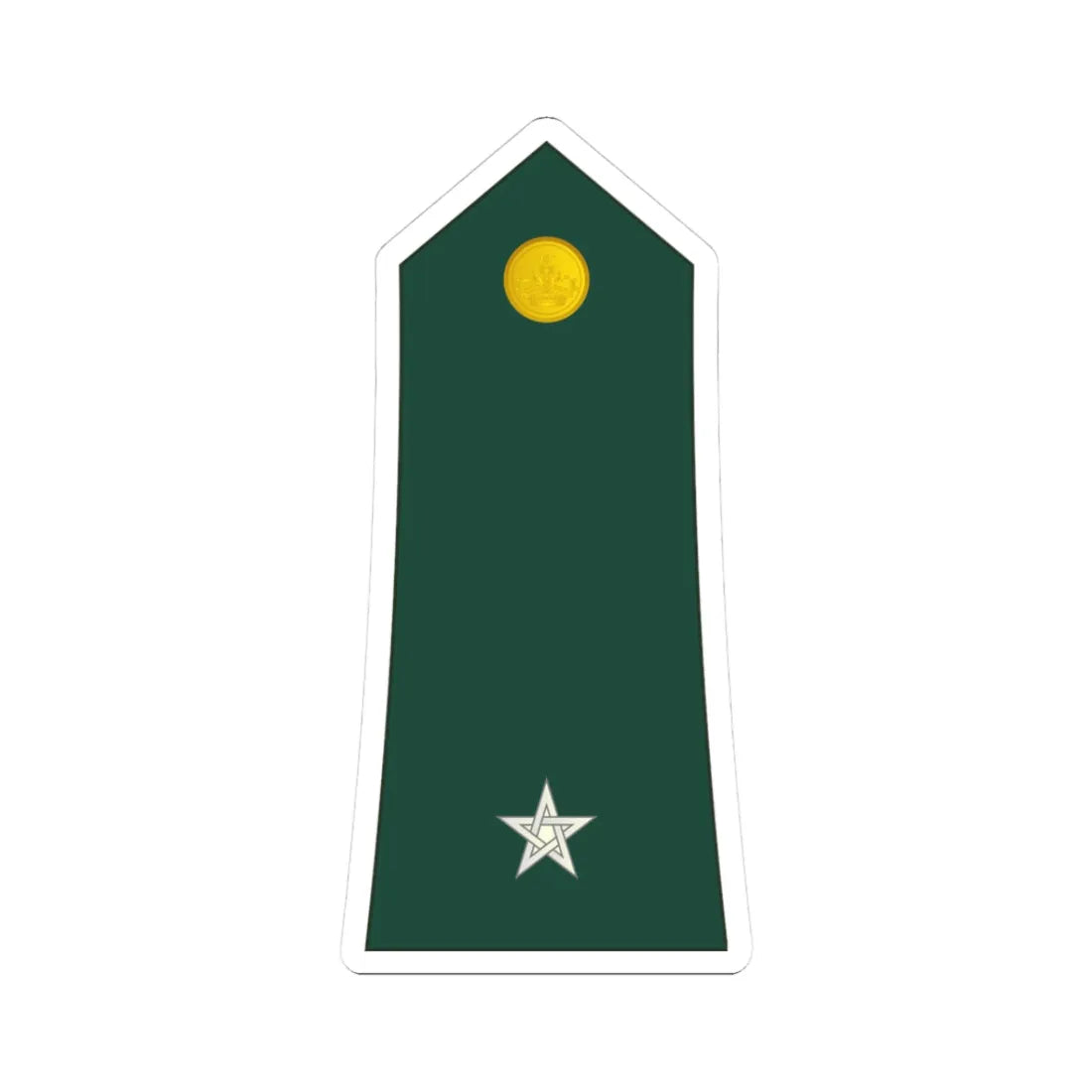 08 Moroccan Army WO (Morocco) (Military Rank) STICKER Vinyl Kiss-Cut Decal 3 Inch White - The Sticker Space