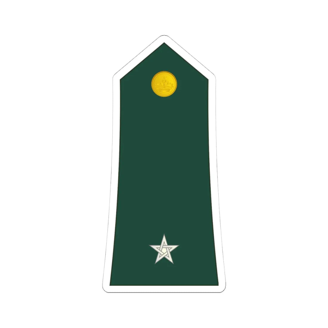 08 Moroccan Army WO (Morocco) (Military Rank) STICKER Vinyl Kiss-Cut Decal 4 Inch White - The Sticker Space
