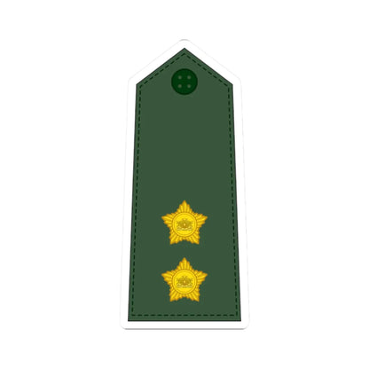 08. Myanmar Army 1LT (Myanmar) (Military Rank) STICKER Vinyl Kiss-Cut Decal 2 Inch White - The Sticker Space