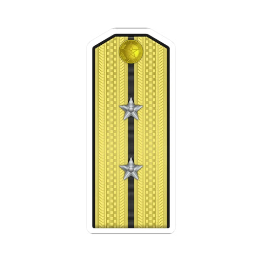 08 PLA Navy Hǎijūn zhōngwèi Type 55 (China) (Military Rank) STICKER Vinyl Kiss-Cut Decal 2 Inch White - The Sticker Space