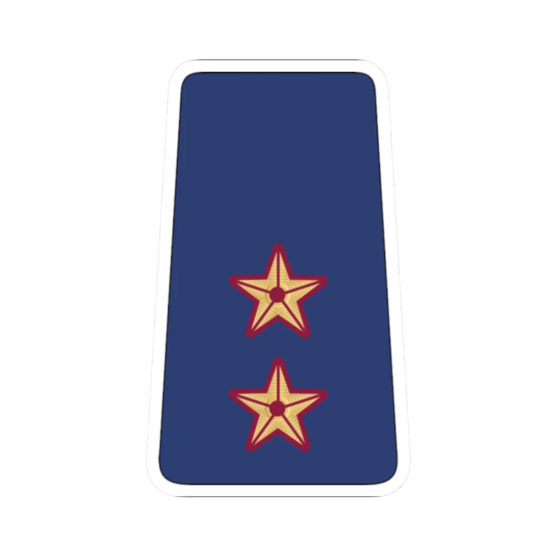 08. QEAF 1LT (Qatar) (Military Rank) STICKER Vinyl Kiss-Cut Decal 2 Inch White - The Sticker Space