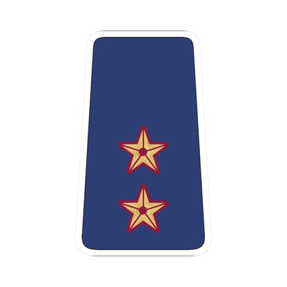 08. QEAF 1LT (Qatar) (Military Rank) STICKER Vinyl Kiss-Cut Decal 2 Inch White - The Sticker Space