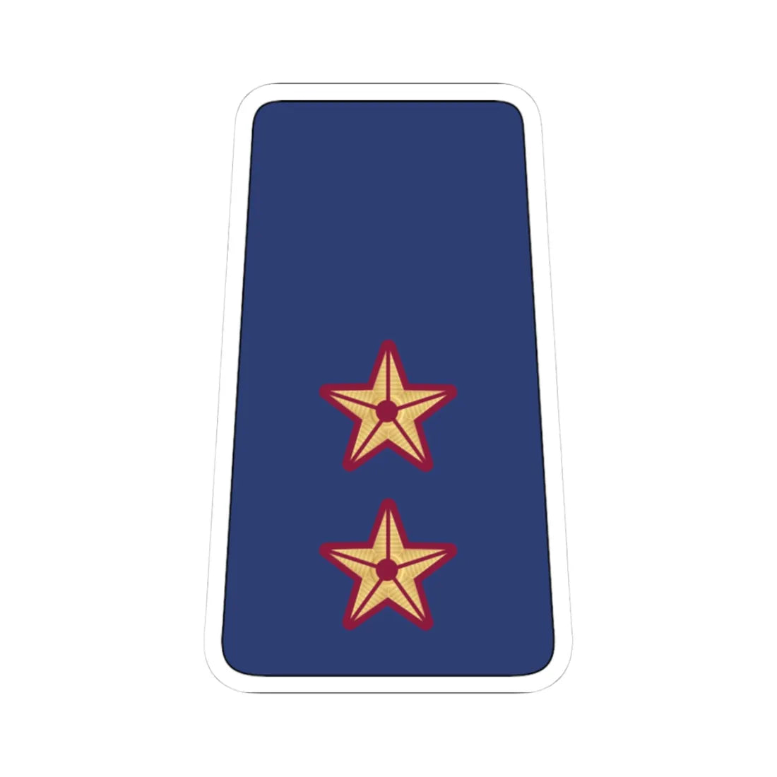 08. QEAF 1LT (Qatar) (Military Rank) STICKER Vinyl Kiss-Cut Decal 3 Inch White - The Sticker Space