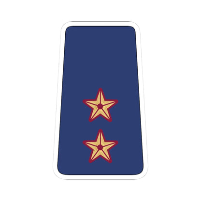 08. QEAF 1LT (Qatar) (Military Rank) STICKER Vinyl Kiss-Cut Decal 3 Inch White - The Sticker Space