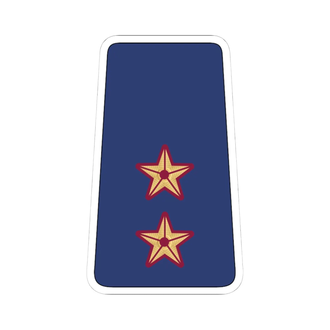 08. QEAF 1LT (Qatar) (Military Rank) STICKER Vinyl Kiss-Cut Decal 4 Inch White - The Sticker Space