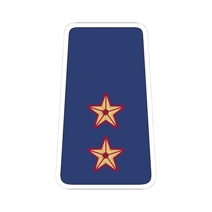 08. QEAF 1LT (Qatar) (Military Rank) STICKER Vinyl Kiss-Cut Decal 4 Inch White - The Sticker Space
