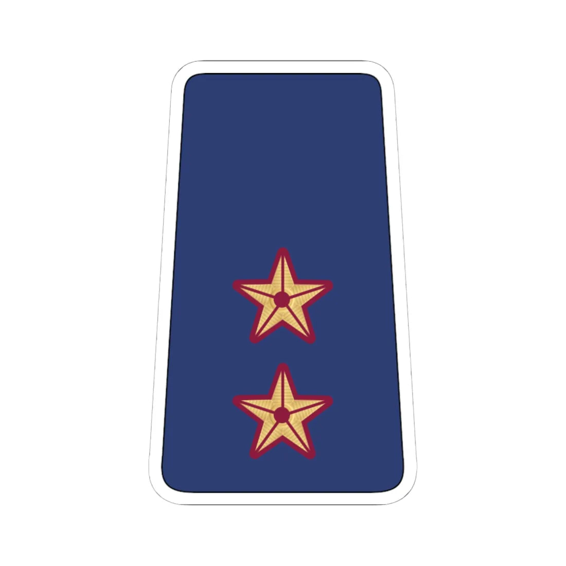 08. QEAF 1LT (Qatar) (Military Rank) STICKER Vinyl Kiss-Cut Decal 6 Inch White - The Sticker Space