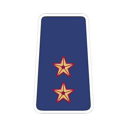 08. QEAF 1LT (Qatar) (Military Rank) STICKER Vinyl Kiss-Cut Decal 6 Inch White - The Sticker Space
