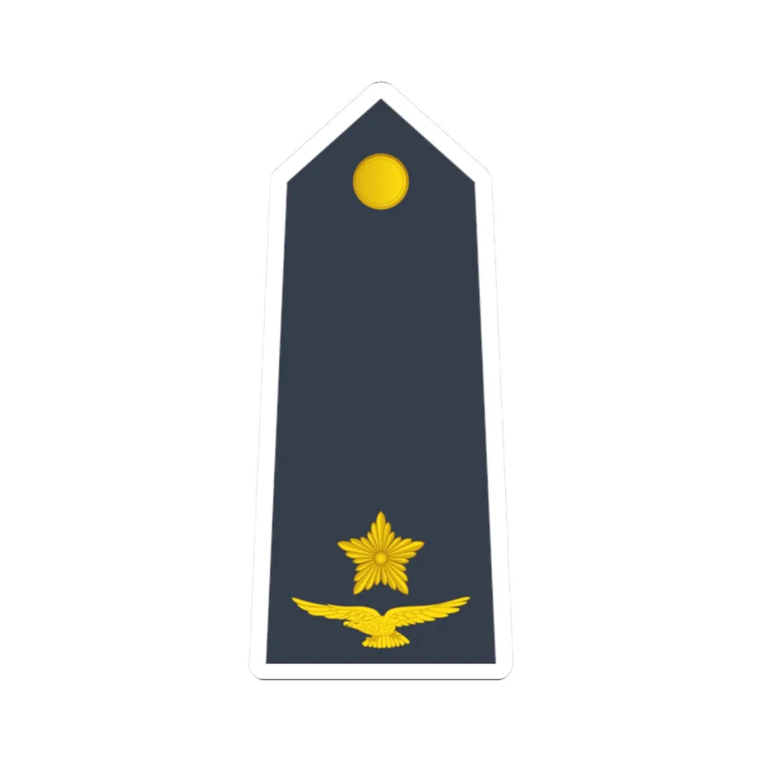 08 Somali Air Force 2LT (Mali) (Military Rank) STICKER Vinyl Kiss-Cut Decal 2 Inch White - The Sticker Space