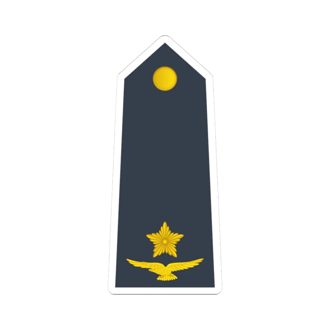08 Somali Air Force 2LT (Mali) (Military Rank) STICKER Vinyl Kiss-Cut Decal 3 Inch White - The Sticker Space