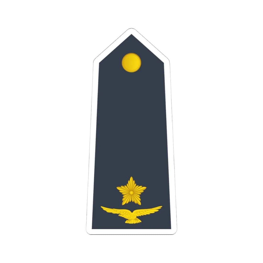 08 Somali Air Force 2LT (Mali) (Military Rank) STICKER Vinyl Kiss-Cut Decal 4 Inch White - The Sticker Space
