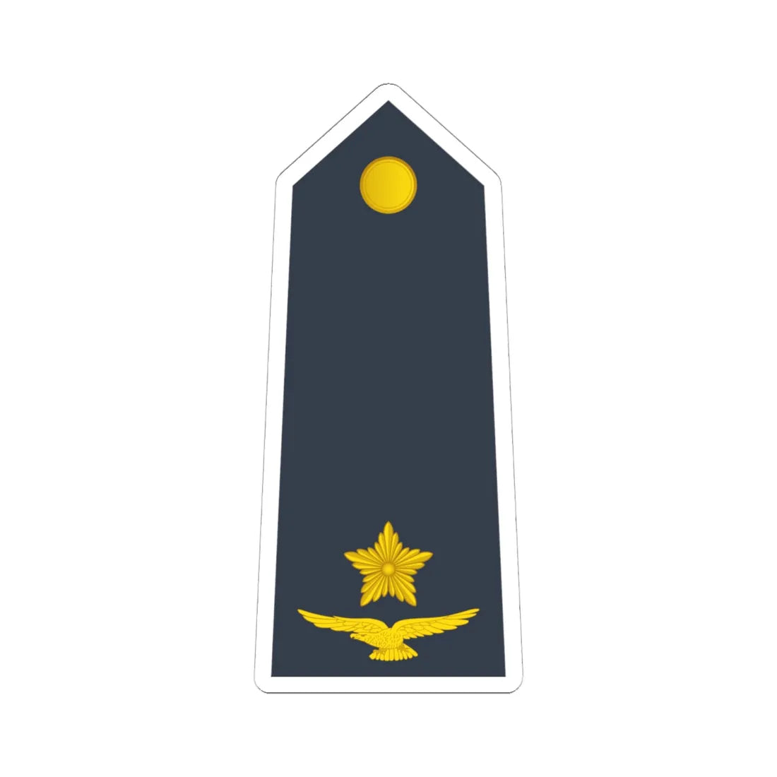 08 Somali Air Force 2LT (Mali) (Military Rank) STICKER Vinyl Kiss-Cut Decal 6 Inch White - The Sticker Space