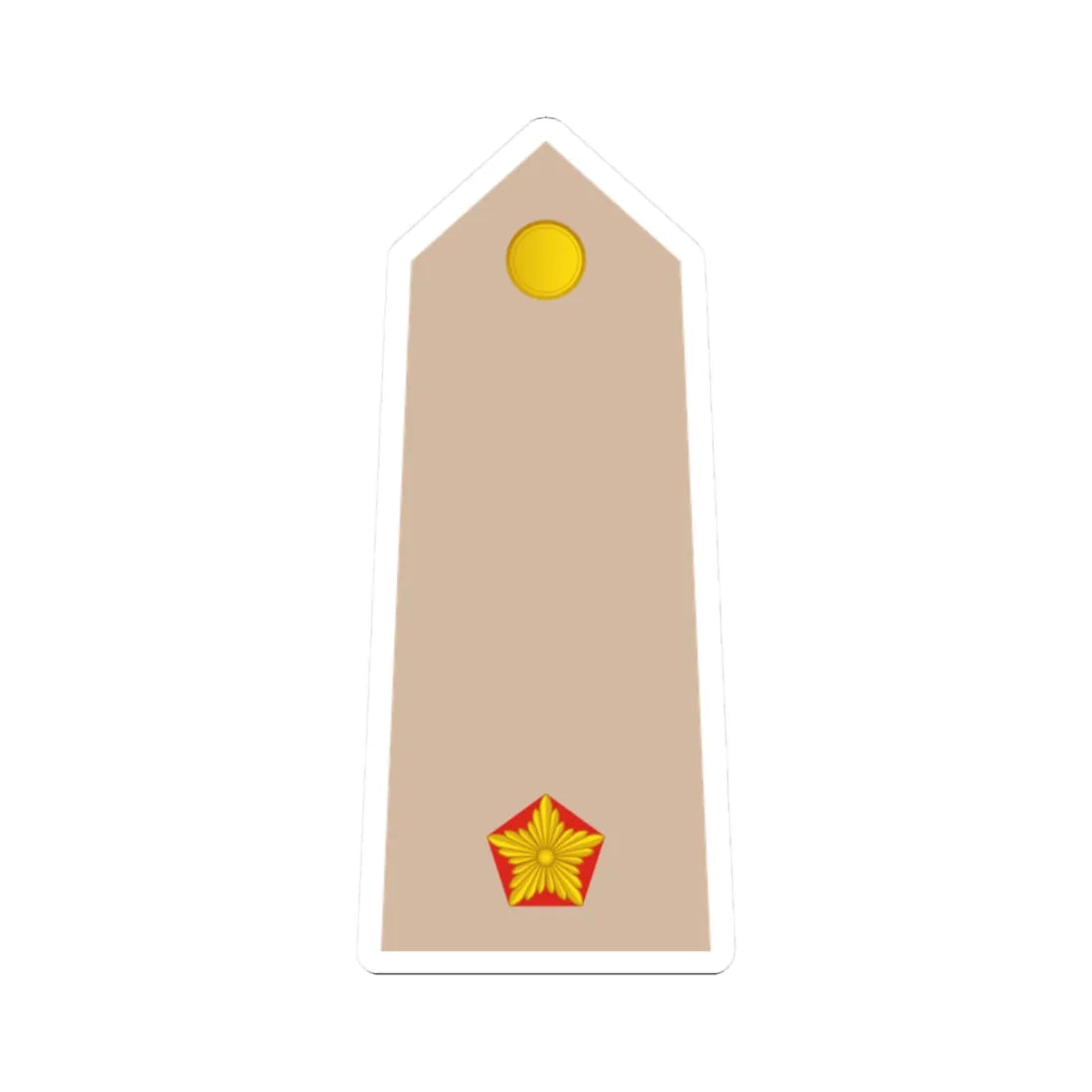 08 Somali Army 2LT (Mali) (Military Rank) STICKER Vinyl Kiss-Cut Decal 2 Inch White - The Sticker Space