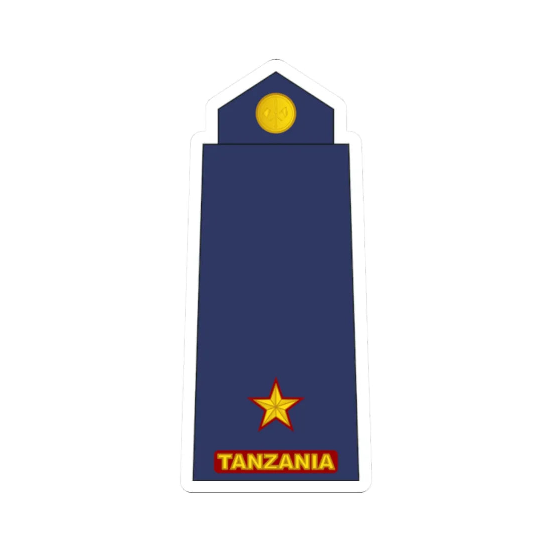08 Tanzania Air Force 2LT (Tanzania) (Military Rank) STICKER Vinyl Kiss-Cut Decal 2 Inch White - The Sticker Space