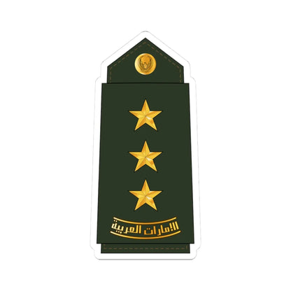 08 UAEA CAPT (United Arab Emirates) (Military Rank) STICKER Vinyl Kiss-Cut Decal 3 Inch White - The Sticker Space
