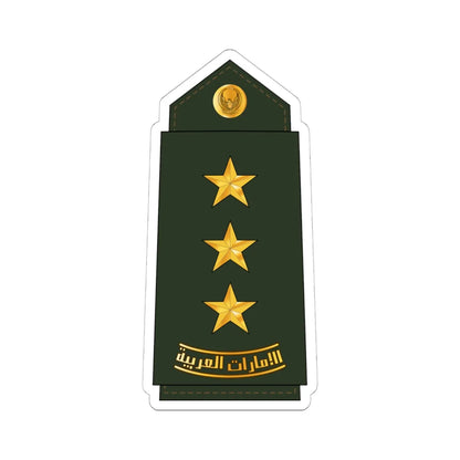 08 UAEA CAPT (United Arab Emirates) (Military Rank) STICKER Vinyl Kiss-Cut Decal 6 Inch White - The Sticker Space