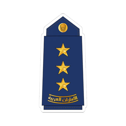 08 UAEAF CAPT (United Arab Emirates) (Military Rank) STICKER Vinyl Kiss-Cut Decal 4 Inch White - The Sticker Space