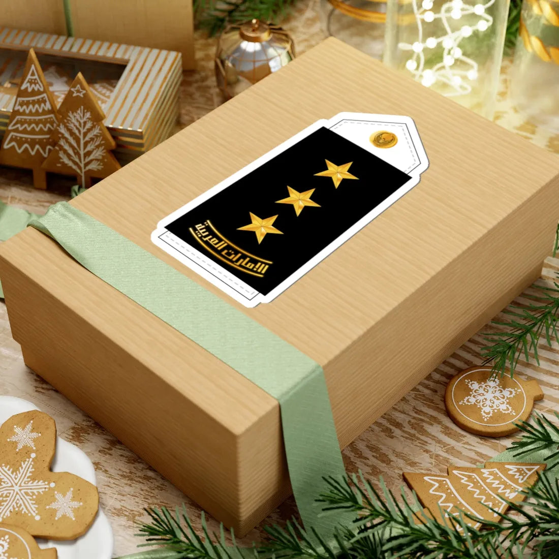 08 UAEN CAPT (United Arab Emirates) (Military Rank) STICKER Vinyl Kiss-Cut Decal - The Sticker Space